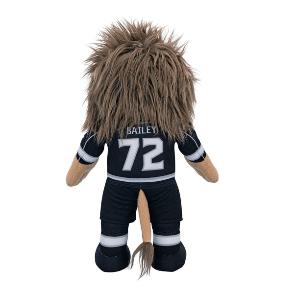 LA Kings NHL Bailey Lion Mascot Purple Wig Hair 16” Plush Stuffed