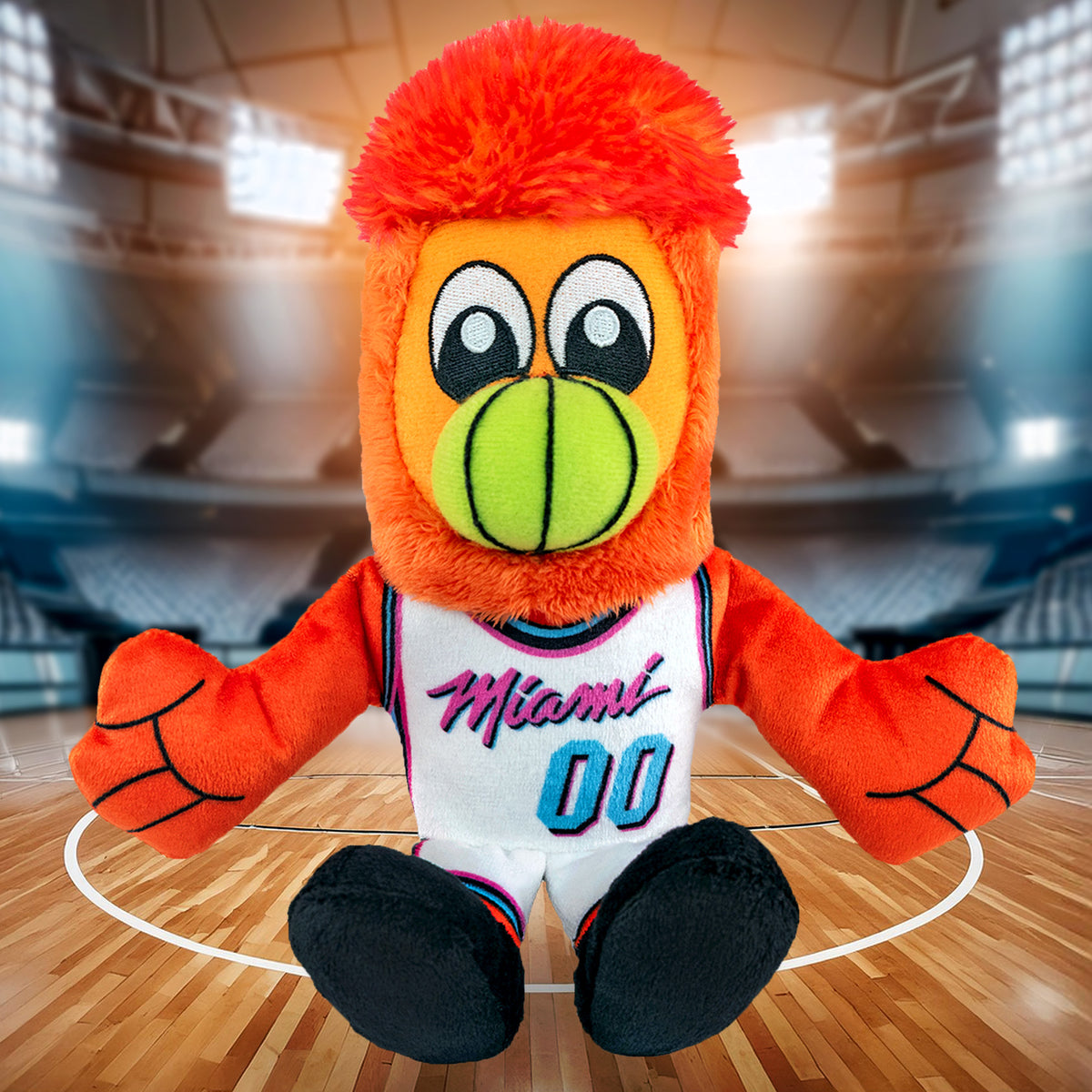 Miami Heat Burnie 8&quot; Mascot Kuricha Plush (Vice Edition)