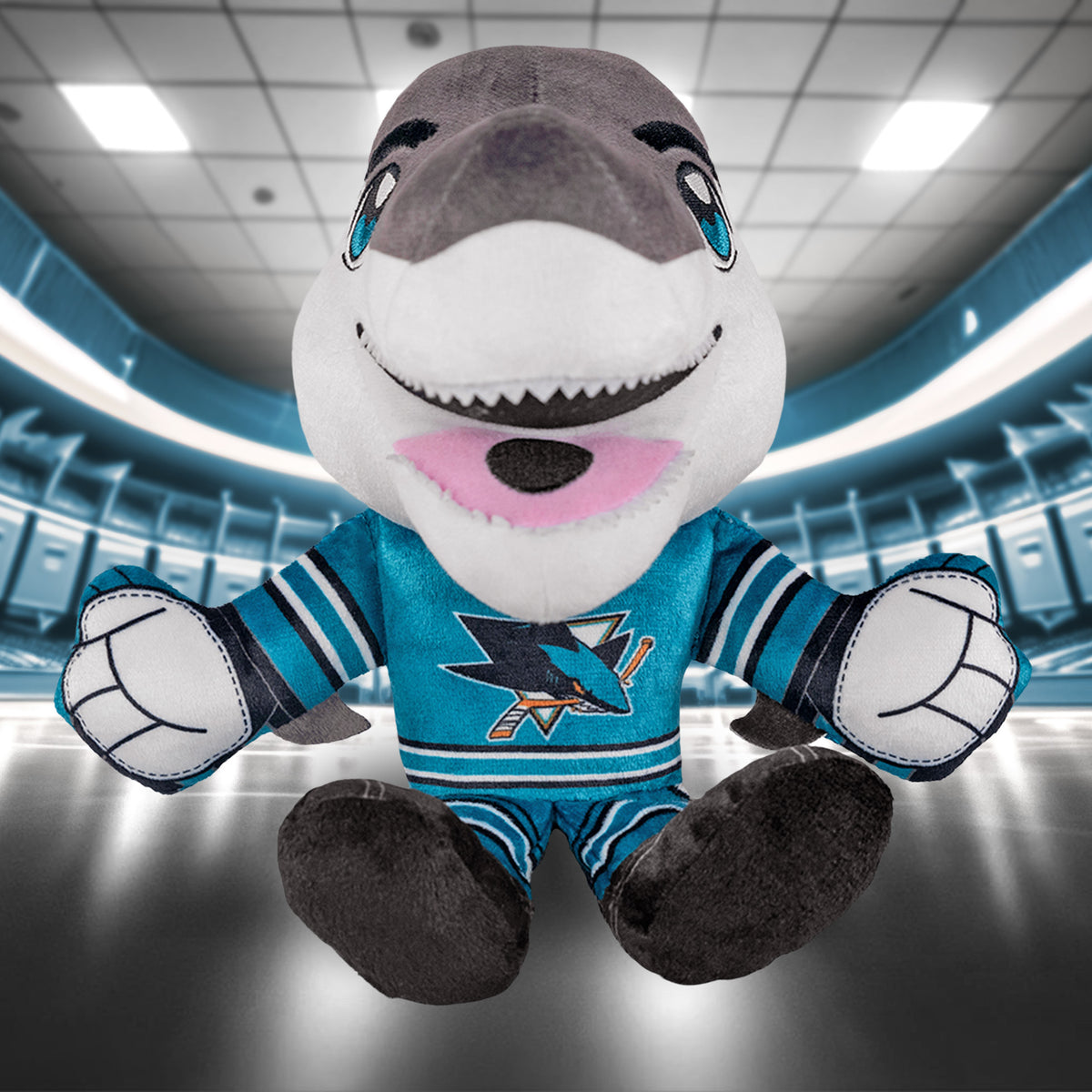 San Jose Sharks SJ Sharkie 8&quot; Kuricha Mascot Plush