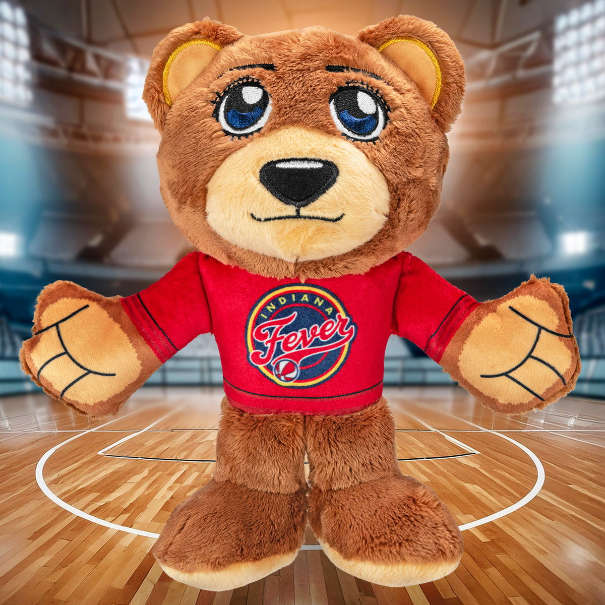 Indiana Fever 8&quot; Kuricha Plush Bear (Rebel Jersey)