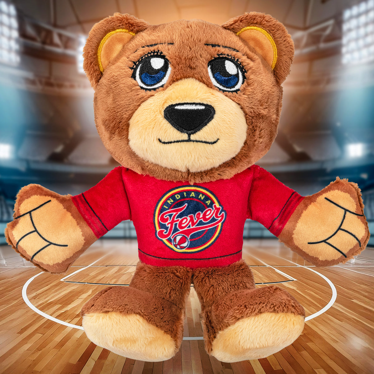 Indiana Fever 8&quot; Kuricha Plush Bear (Rebel Jersey)