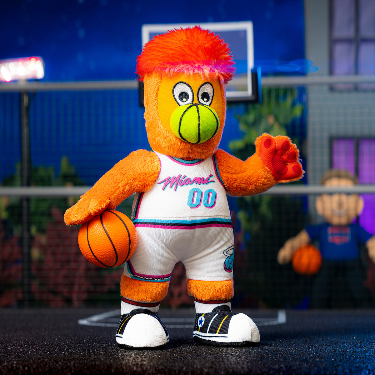 Miami Heat Burnie 10&quot; Plush Figure (Vice Edition Uniform)