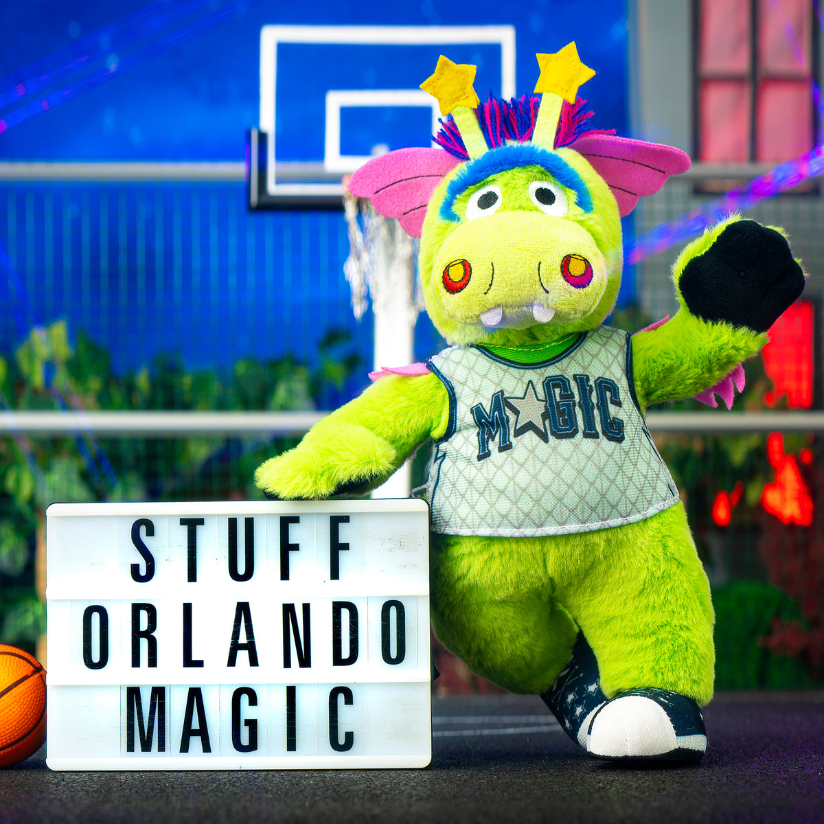 Orlando Magic Stuff The Magic Dragon 10&quot; Mascot Plush Figure (City Edition &#39;24-&#39;25)