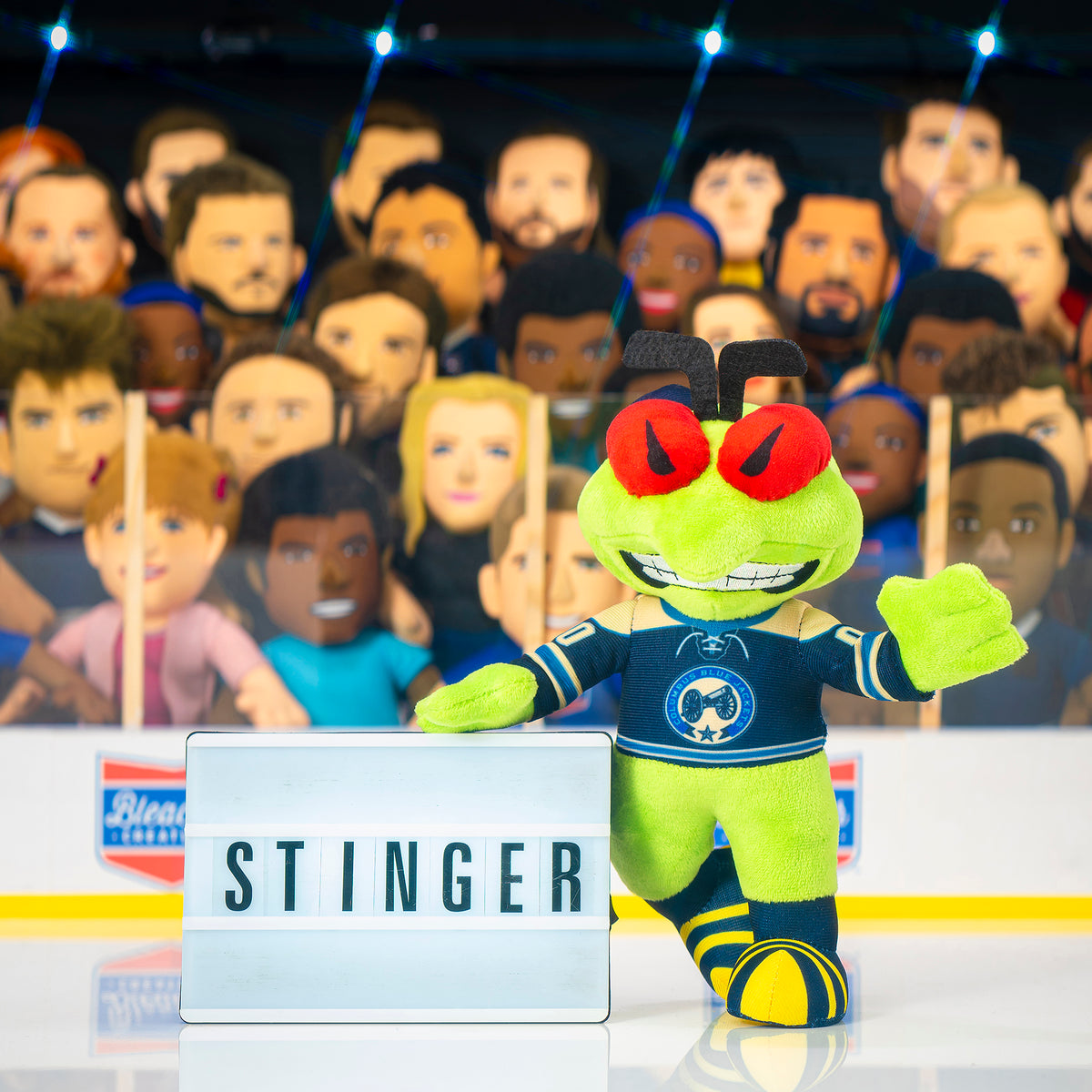 Columbus Blue Jackets Stinger 10&quot; Mascot Plush Figure (3rd Jersey)