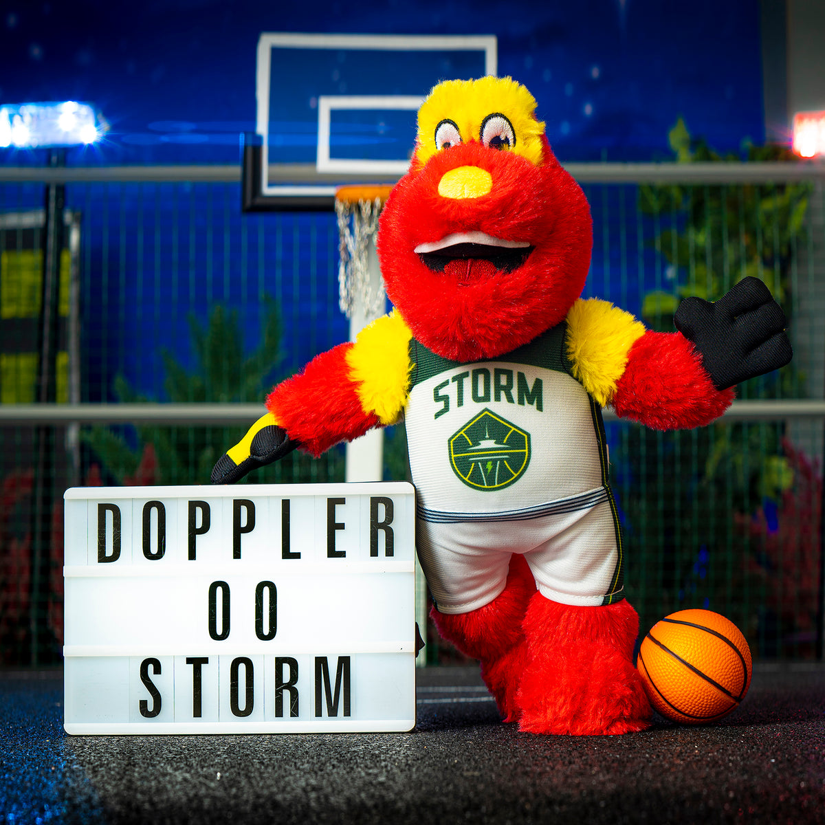 Seattle Storm Doppler 10&quot; Mascot Plush Figure (Heroine Jersey)