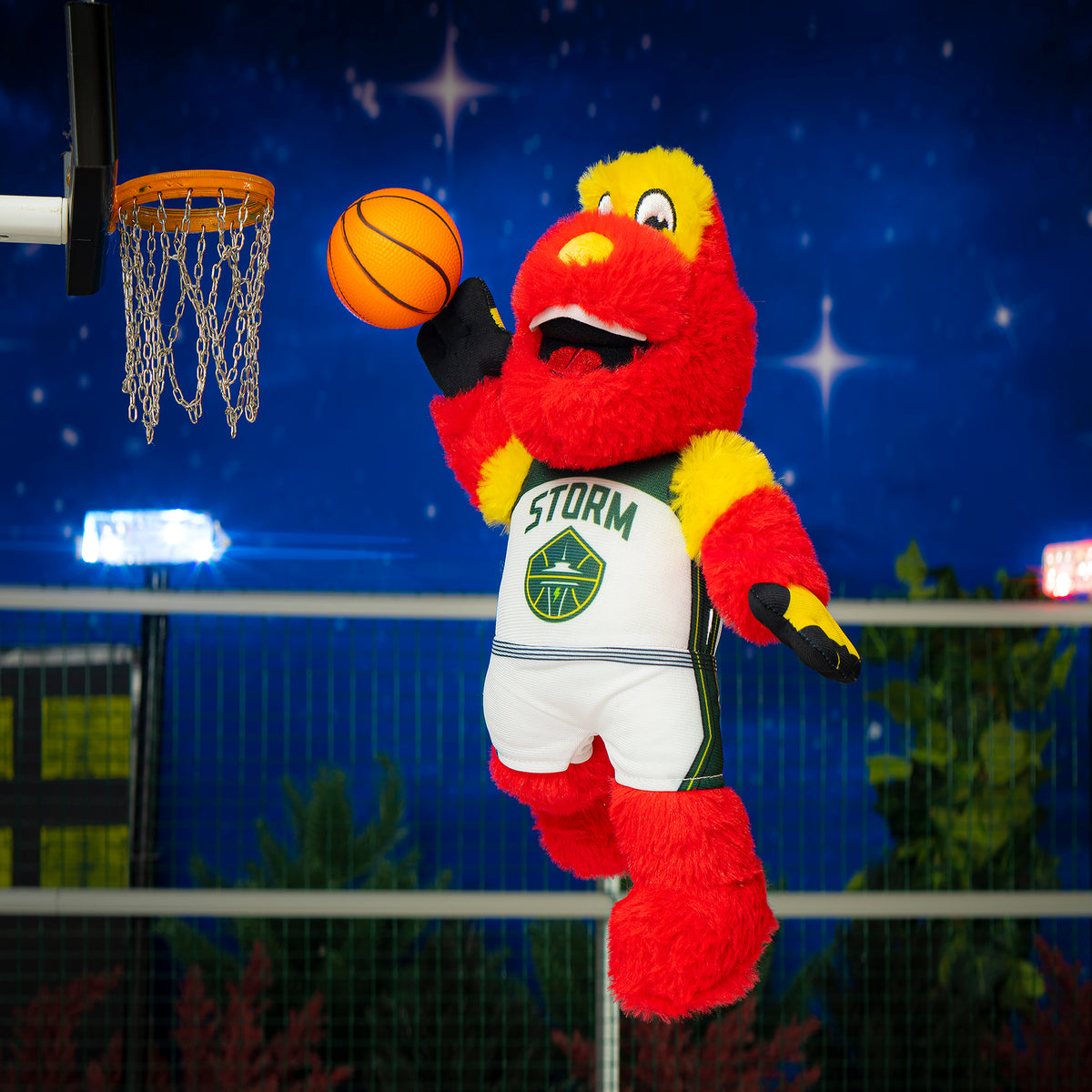 Seattle Storm Doppler 10&quot; Mascot Plush Figure (Heroine Jersey)