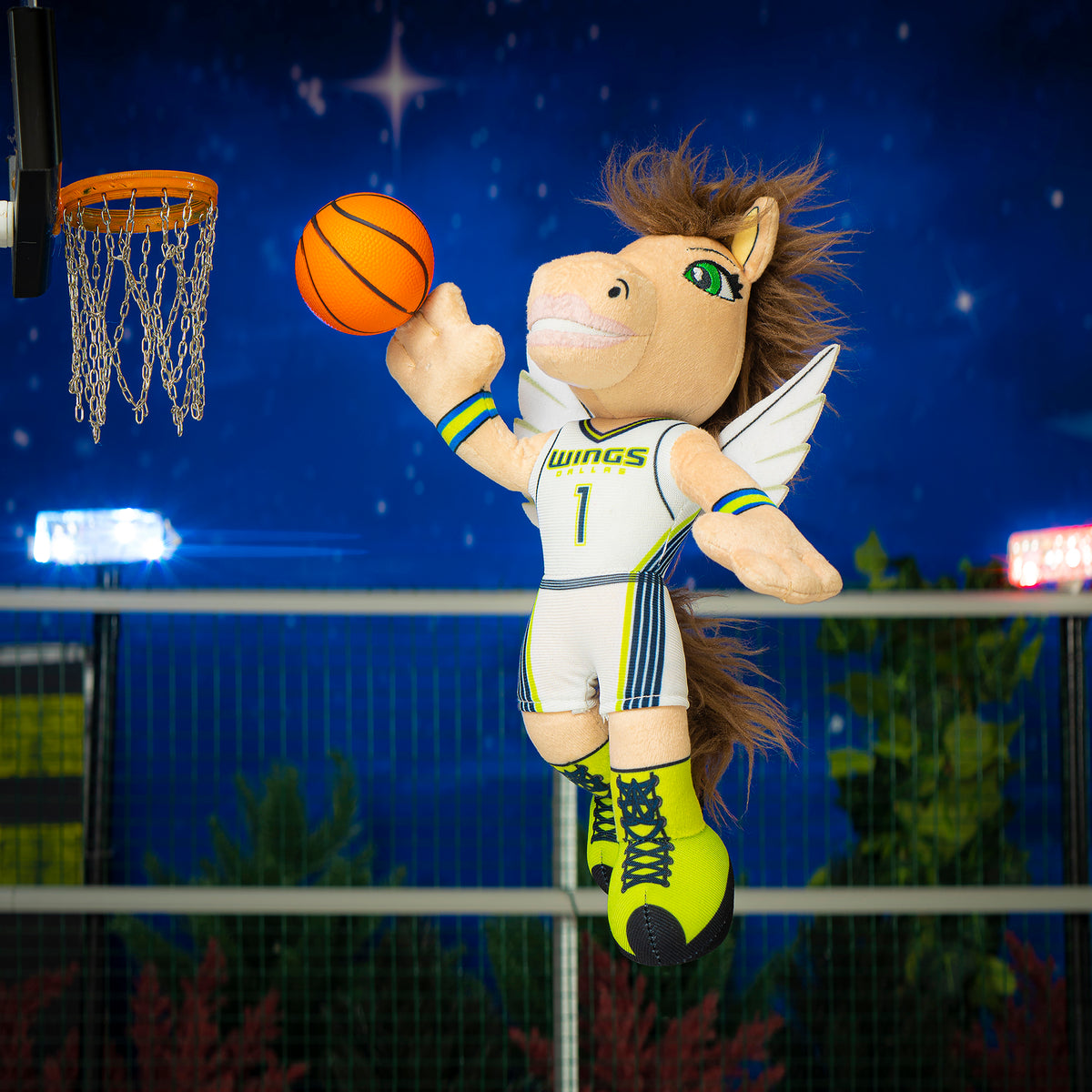 Dallas Wings Lightning 10&quot; Mascot Plush Figure (Heroine Jersey)