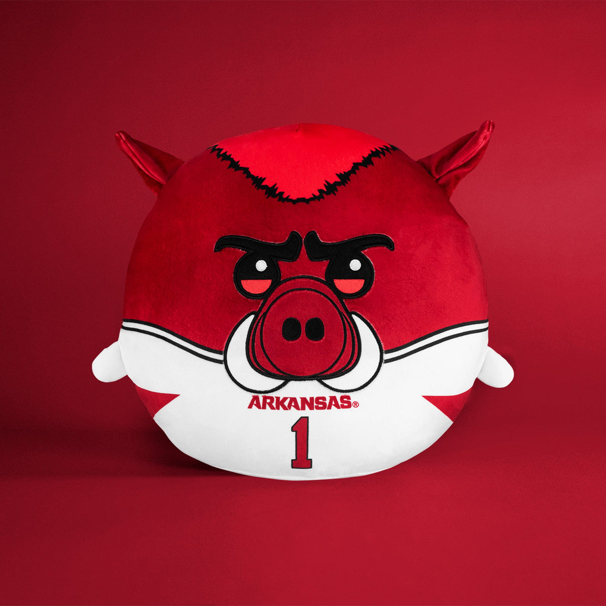 Arkansas Razorbacks Big Red 12&quot; Mascot Kiri Cloud Pillow Plushie