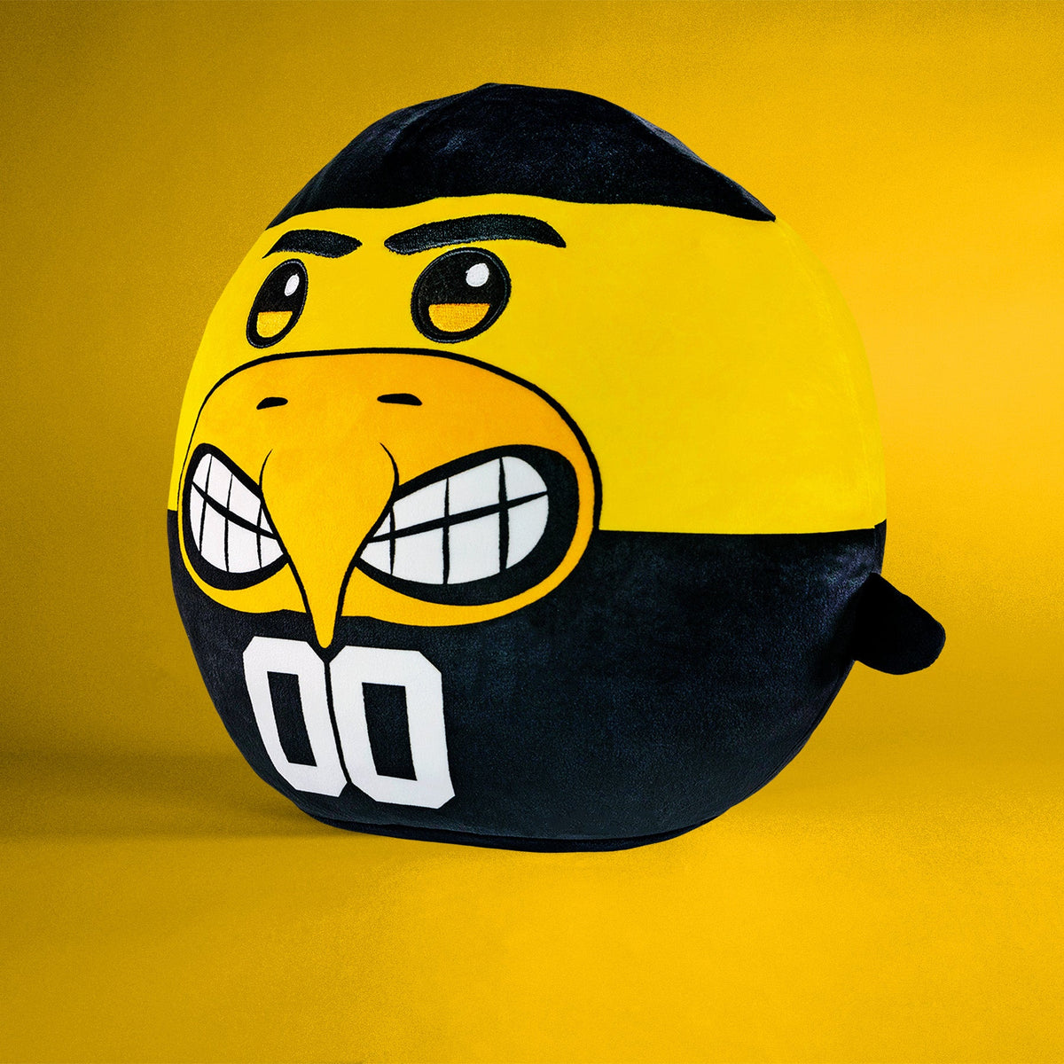 Iowa Hawkeyes Herky the Hawk 12&quot; Mascot Kiri Cloud Pillow Plushie