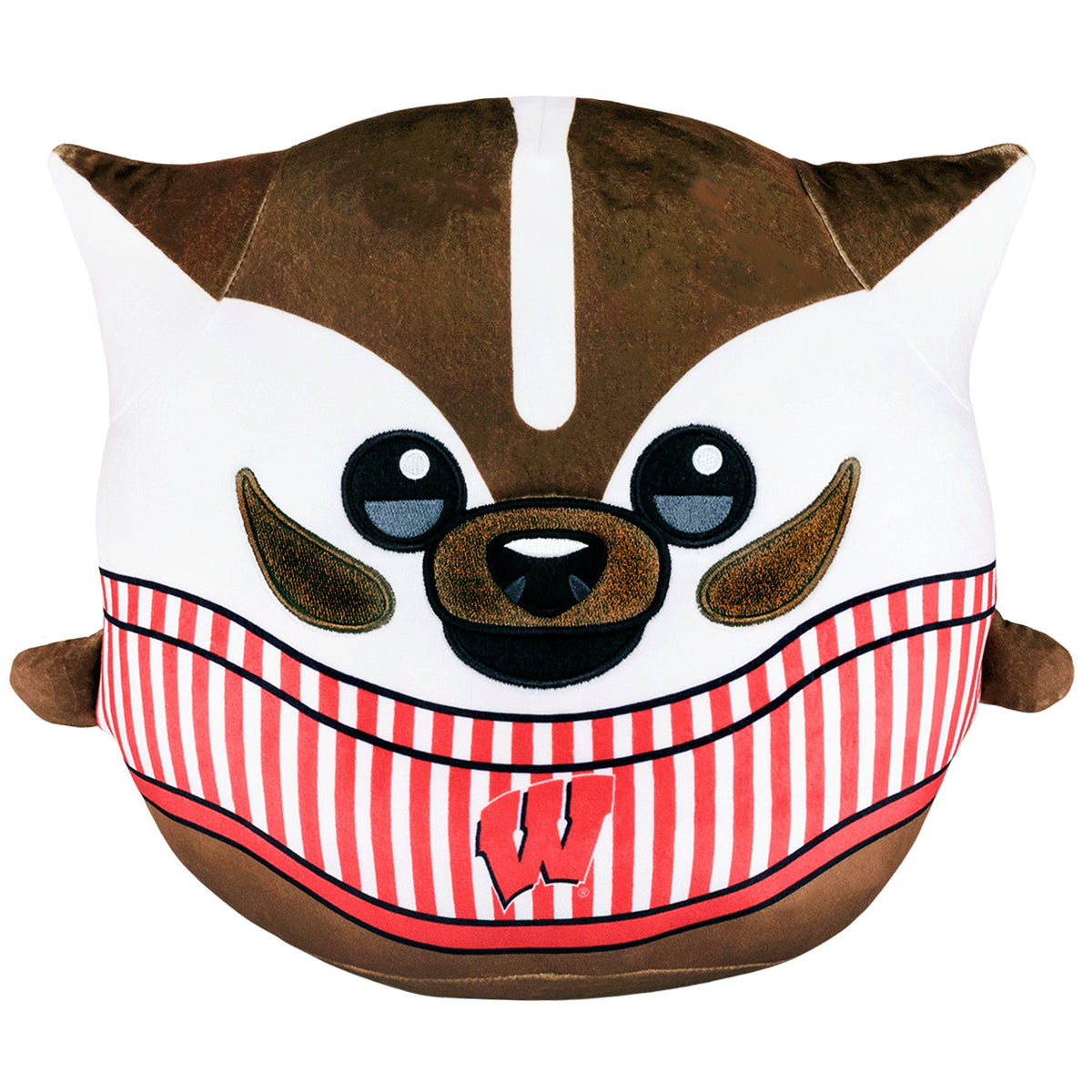 Wisconsin Badgers Bucky Badger 12&quot; Mascot Kiri Cloud Pillow Plushie